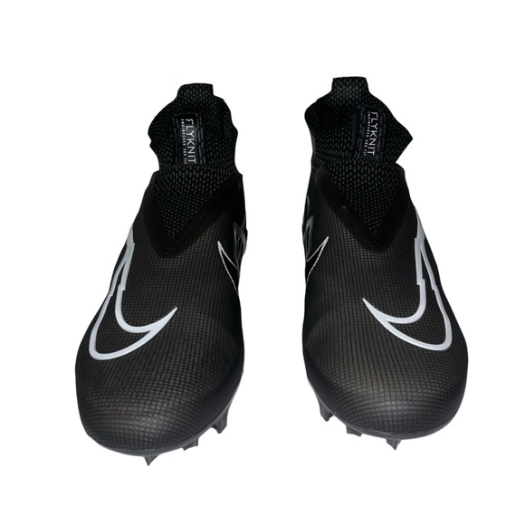 Nike Alpha Manace Elite 3 Black White Iron Gray FOOTBALL Sz 9.5 - Picture 3 of 7